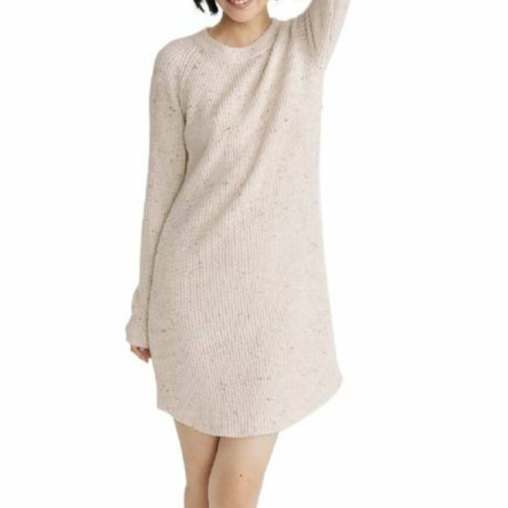 Madewell Curved Hem Sweater Dress